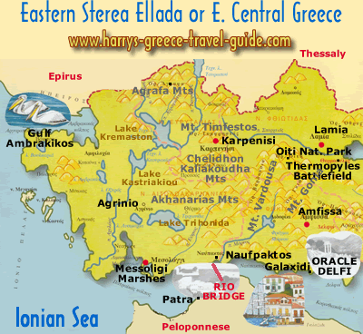 map east sterea ellada