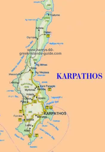 karpathos map