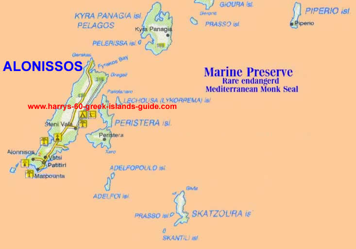 map greek island of alonissos