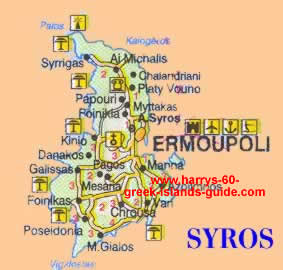 greece travel map syros greek island