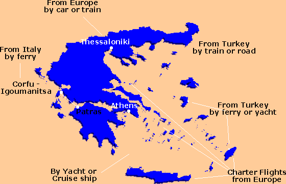 map greece egress points